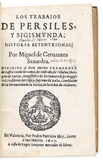 Cervantes, Miguel de (1547-1616) Los Trabaios de Persiles y Sigismunda.